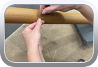 Leather wrapped stair handrails - Miscellaneous