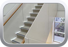 Leather wrapped stair handrails - Miscellaneous