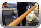 Leather wrapped stair handrails - Miscellaneous