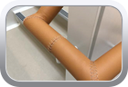 Leather wrapped stair handrails - Miscellaneous