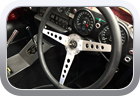 Jaguar E-Type 2+2 Series 3 V12 Coupe 1972 leather steering wheel - Car Interior