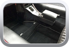 Jaguar E-Type 2+2 Series 3 V12 Coupe 1972 floor carpet installation - Car Interior